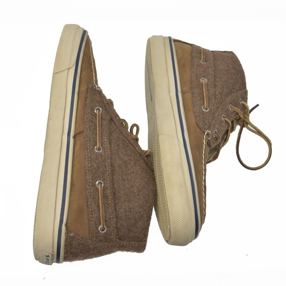 *Sperry Sz 13M Brown Wool & Leather Chukka Boots main image 6